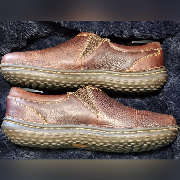 Born Brown Leather Slip On Shoes Loafers W6542 Women's Size 9.5 US  41 EU - Picture 5 of 8